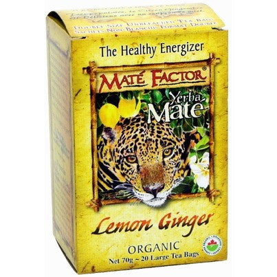 Maté Factor- Lemon Ginger (20 Bags) 70gr / 2.5oz