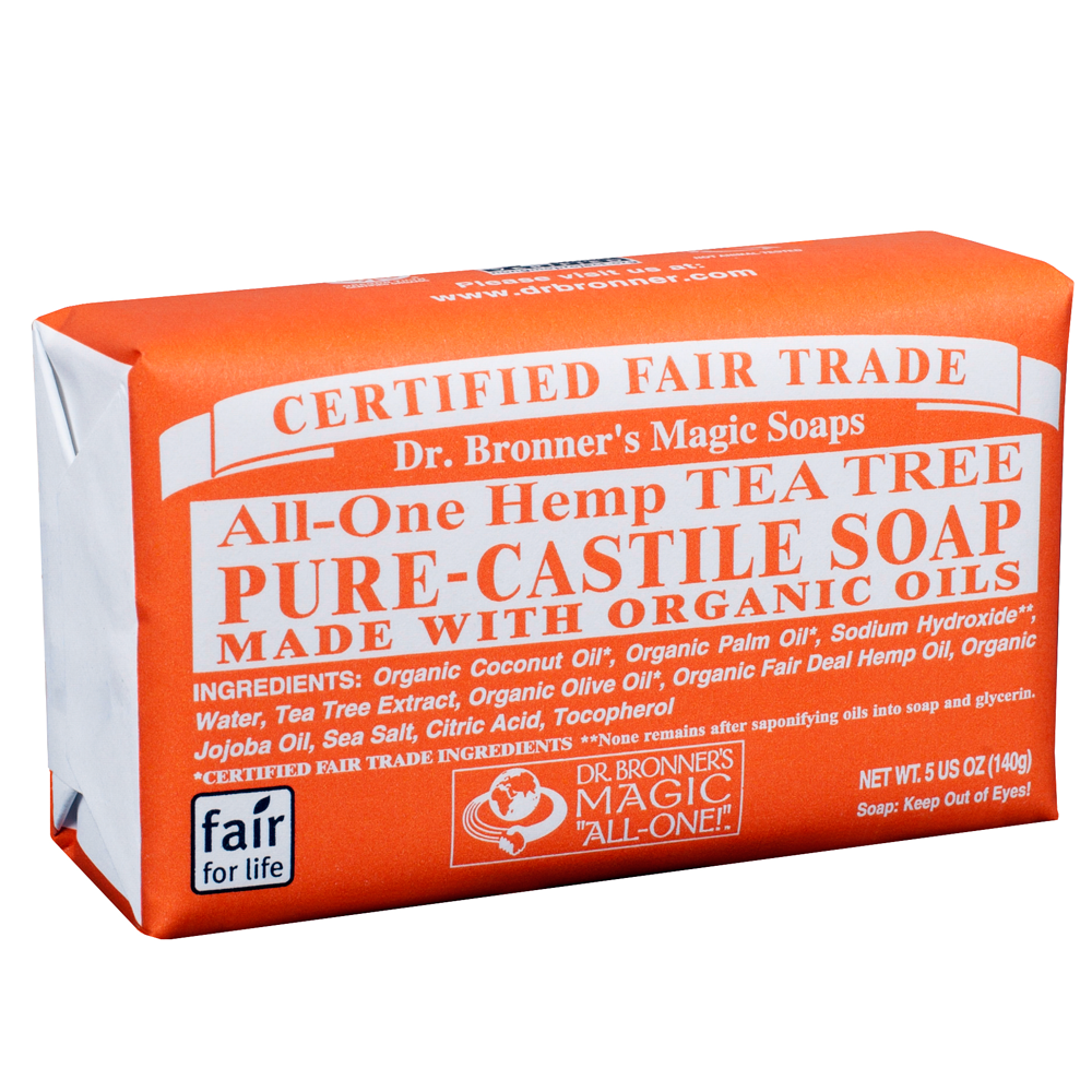 Dr. Bronner's Tea Tree Bar Soap 140gr / 5oz
