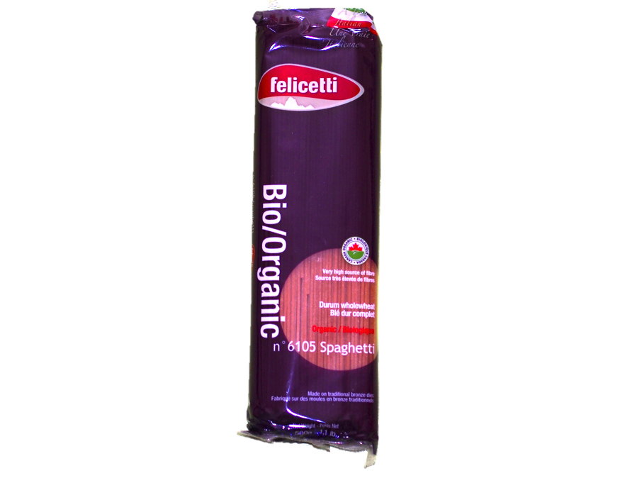 Felicetti Spaghetti Organic Wholewheat|Felicetti Spaghetti Blé dur complet BIO