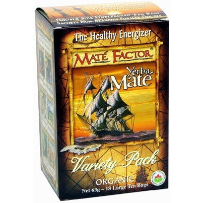 Maté Factor- Variety Pack (18 bags) 63g / 2.5oz| Maté Factor- Plusieurs saveurs (18 sachets) 63gr / 2.5oz