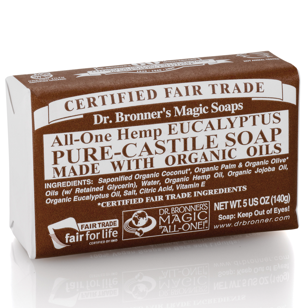 Dr. Bronner's Eucalyptus Bar Soap 140gr / 5oz