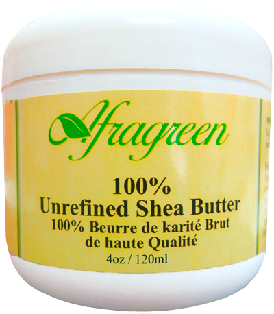 Afragreen® Pure Shea Butter 120ml / 4oz|Afragreen® Beurre de Karité Brut 100% pur 120ml / 4oz