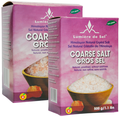 Lumière-de-sel, Himalayan Coarse Granulated Salt|Gros Sel Himalayen, Lumière-de-sel