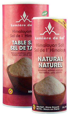 Himalayan Natural Salt Shaker 250gr / 8.8oz|Salière de Table Sel Himalayen 250gr / 8.8oz
