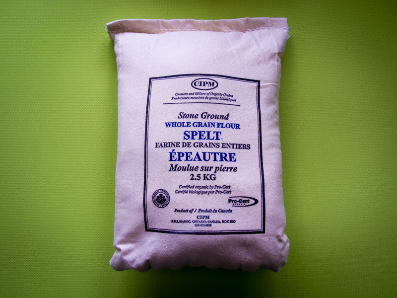 Organic Whole Grain Spelt Flour|Farine de grains entiers d'épeautre BIO
