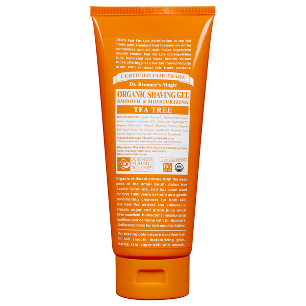 Dr. Bronner's Organic Tea Tree Shaving Gel