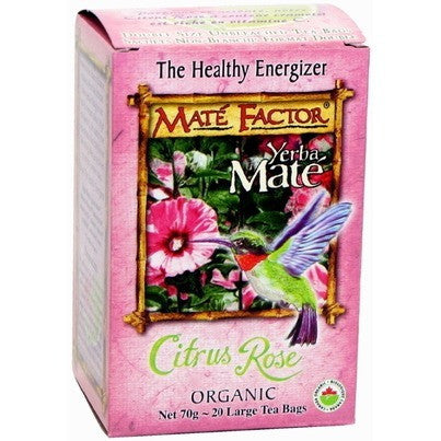 Maté Factor- Citrus Rose (20 Bags) 70g / 2.5oz|Maté Factor- Citrus Rose (20 sachets) 70gr / 2.5oz