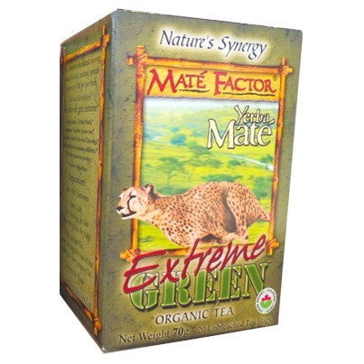 Maté Factor- Extreme Green (20 Bags) 70g / 2.5oz|Maté Factor- Vert extrême (20 Bags) 70gr / 2.5oz
