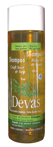 Devas Craft Beer & Hop Shampoo|Shampoing (cheveux secs) Bière artisanale & houblon